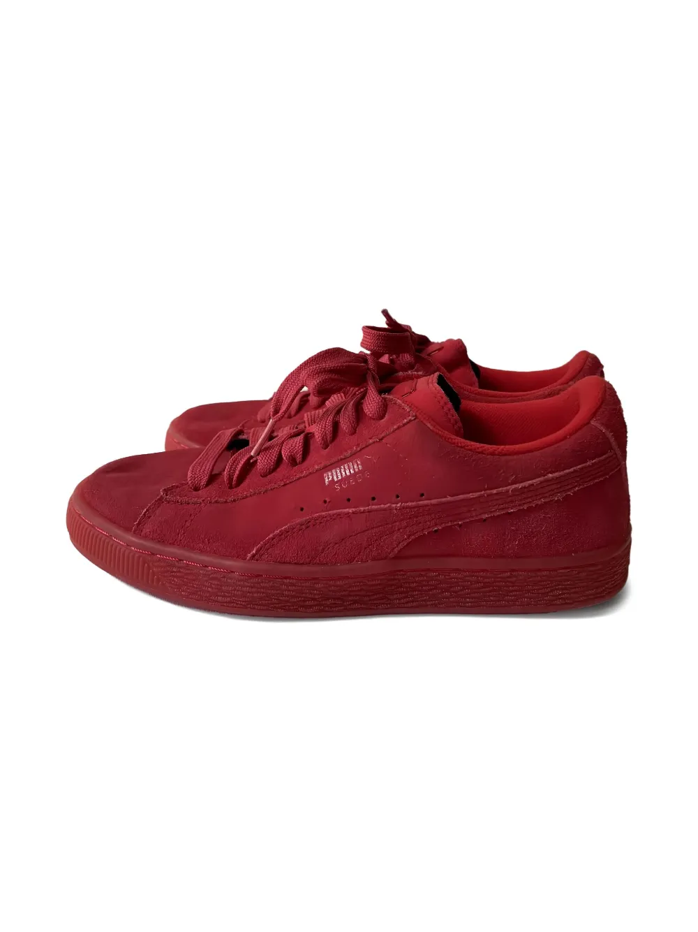 Puma Kids Iced suede sneakers Red