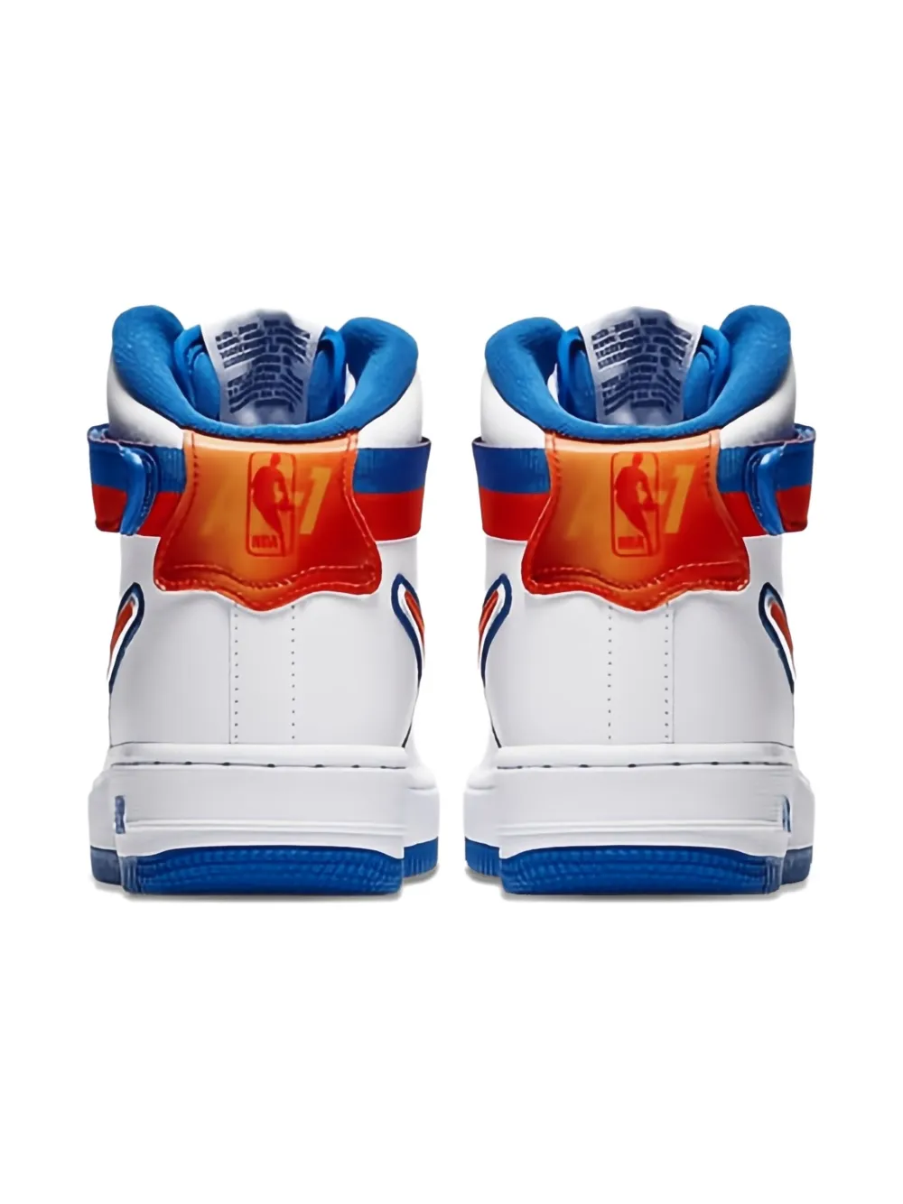 Nike Kids Air Force 1 LV8 Sport Knicks "Mid Night Navy / University Red" sneakers | Teen Boy Shoes | Image 2