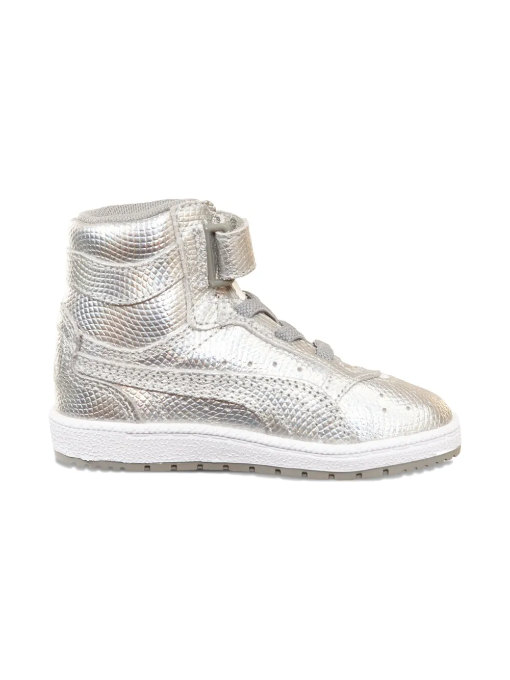Puma Kids Sky Li Hi Holo "Silver" trainers White