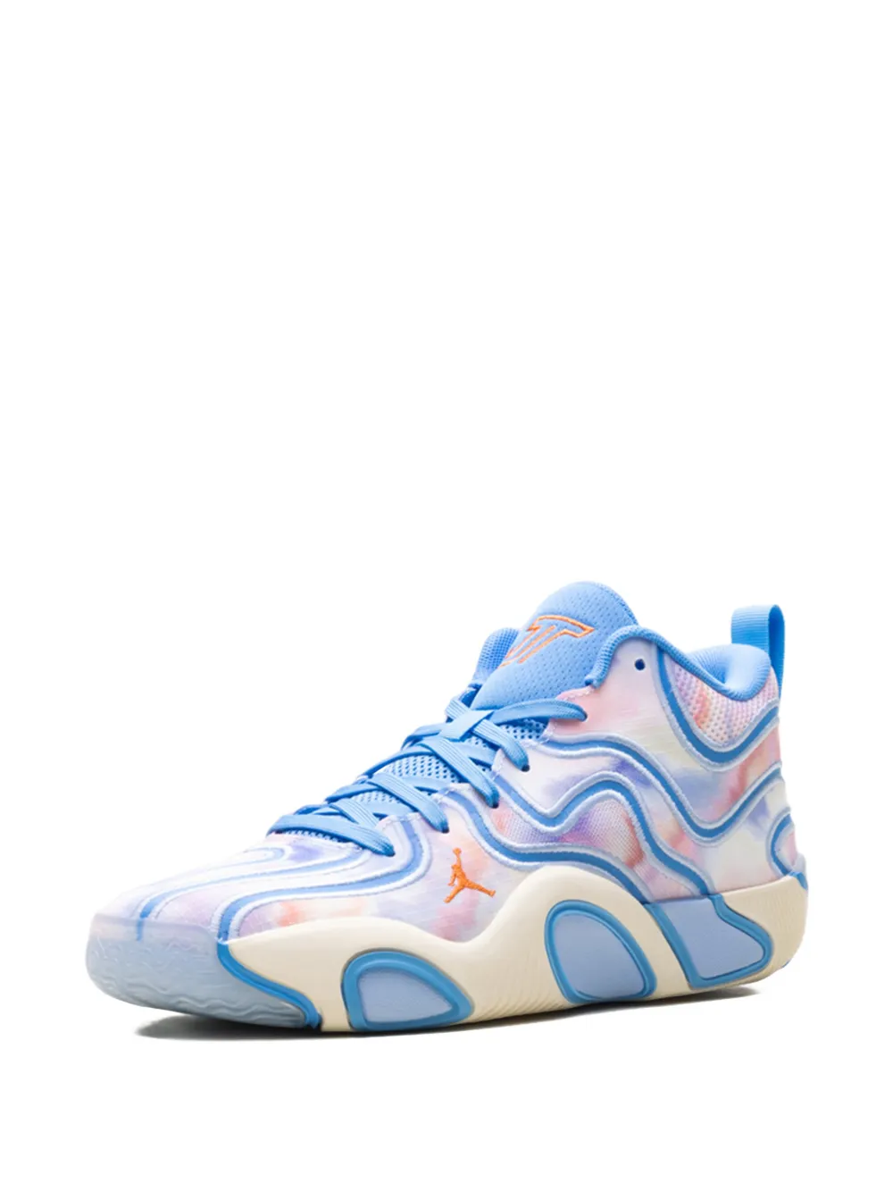 Jordan Tatum 3 sneakers met tie-dye print Wit