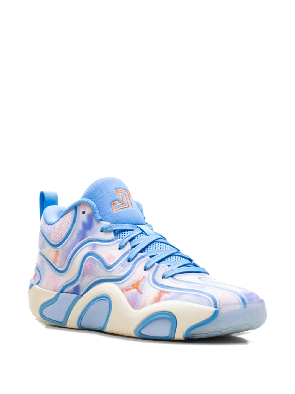 Jordan Tatum 3 sneakers met tie-dye print Wit