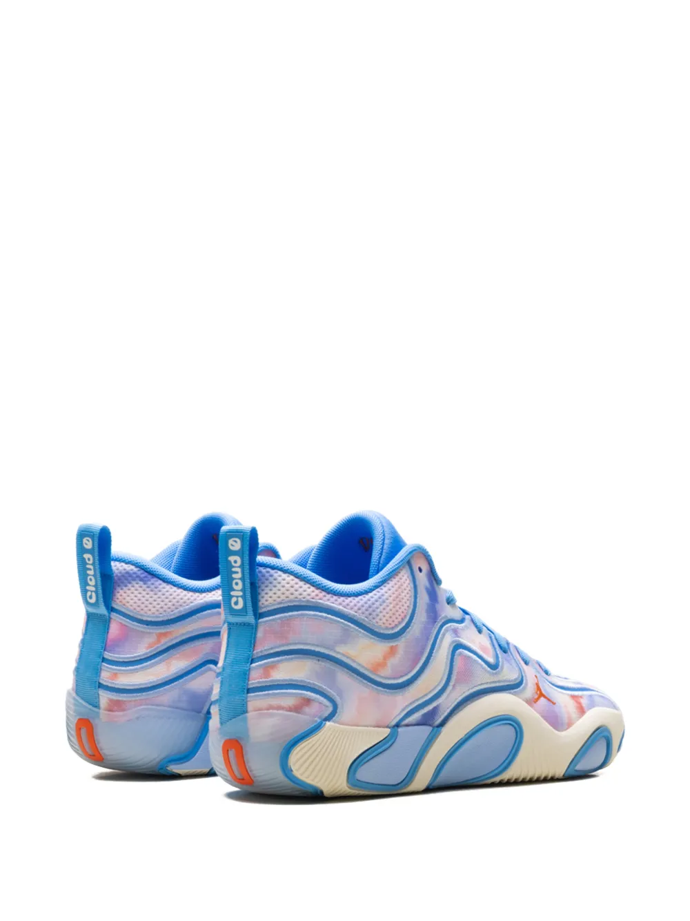 Jordan Tatum 3 sneakers met tie-dye print Wit