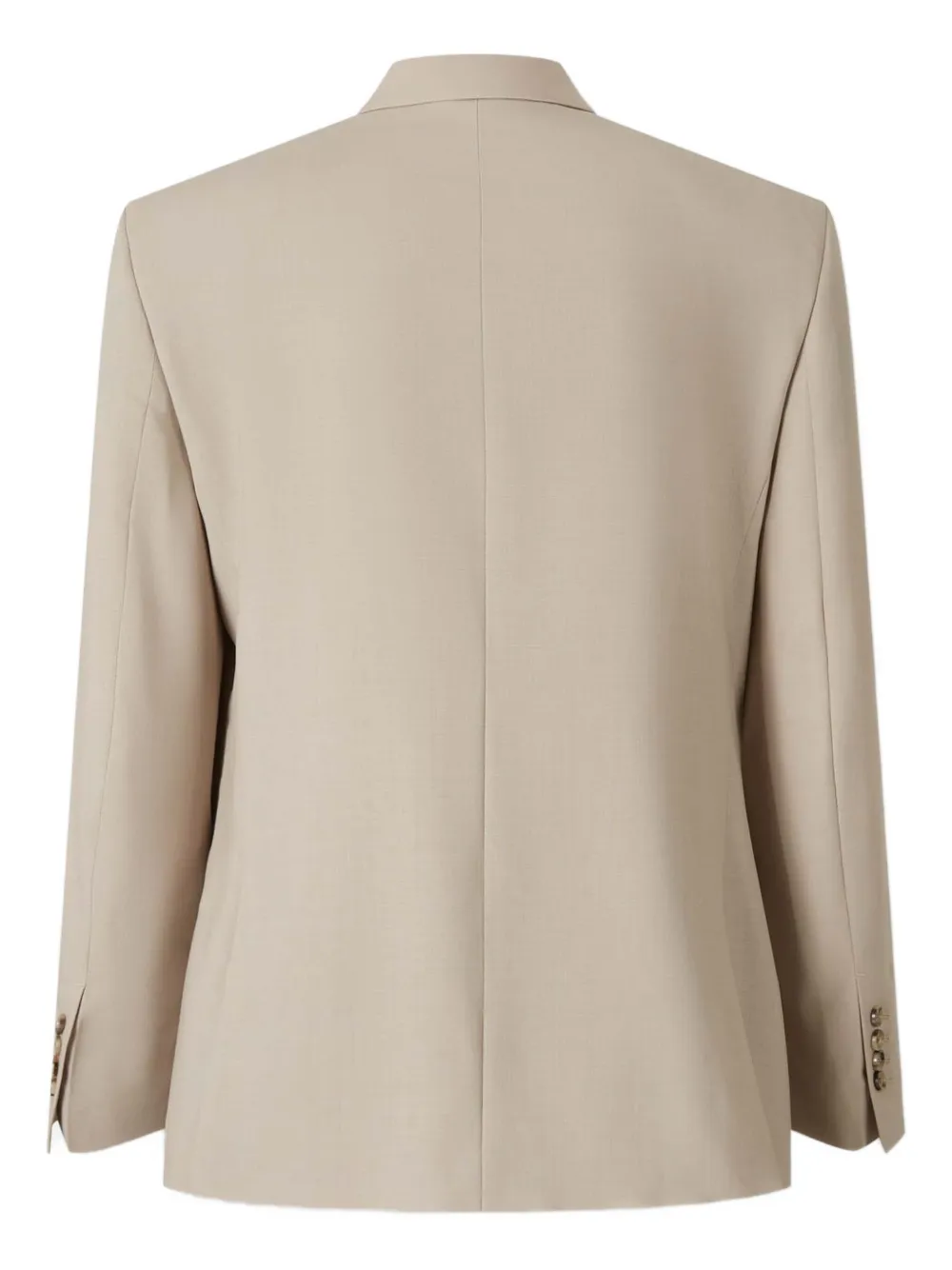 AMI Paris double-breasted wool blazer Beige