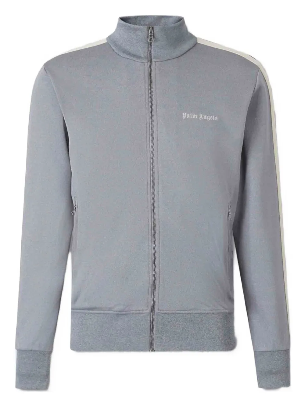 Palm Angels stripe-detail track jacket Grijs