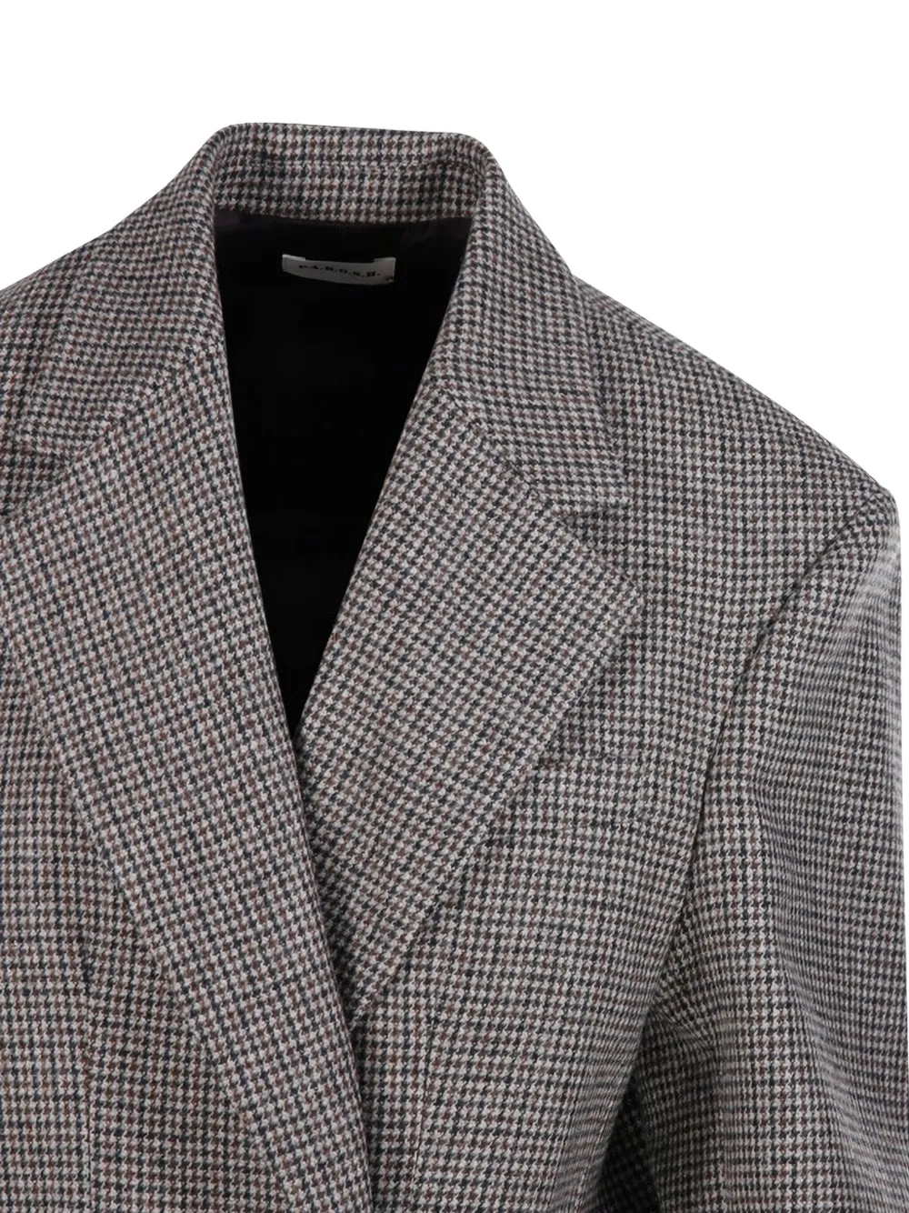 P.A.R.O.S.H. Blazer met pied-de-poule print Bruin