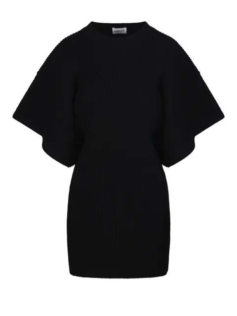 P.A.R.O.S.H. vestido corto de canalé con mangas acampanadas