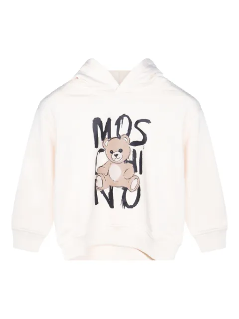 Moschino Kids teddy-print hoodie