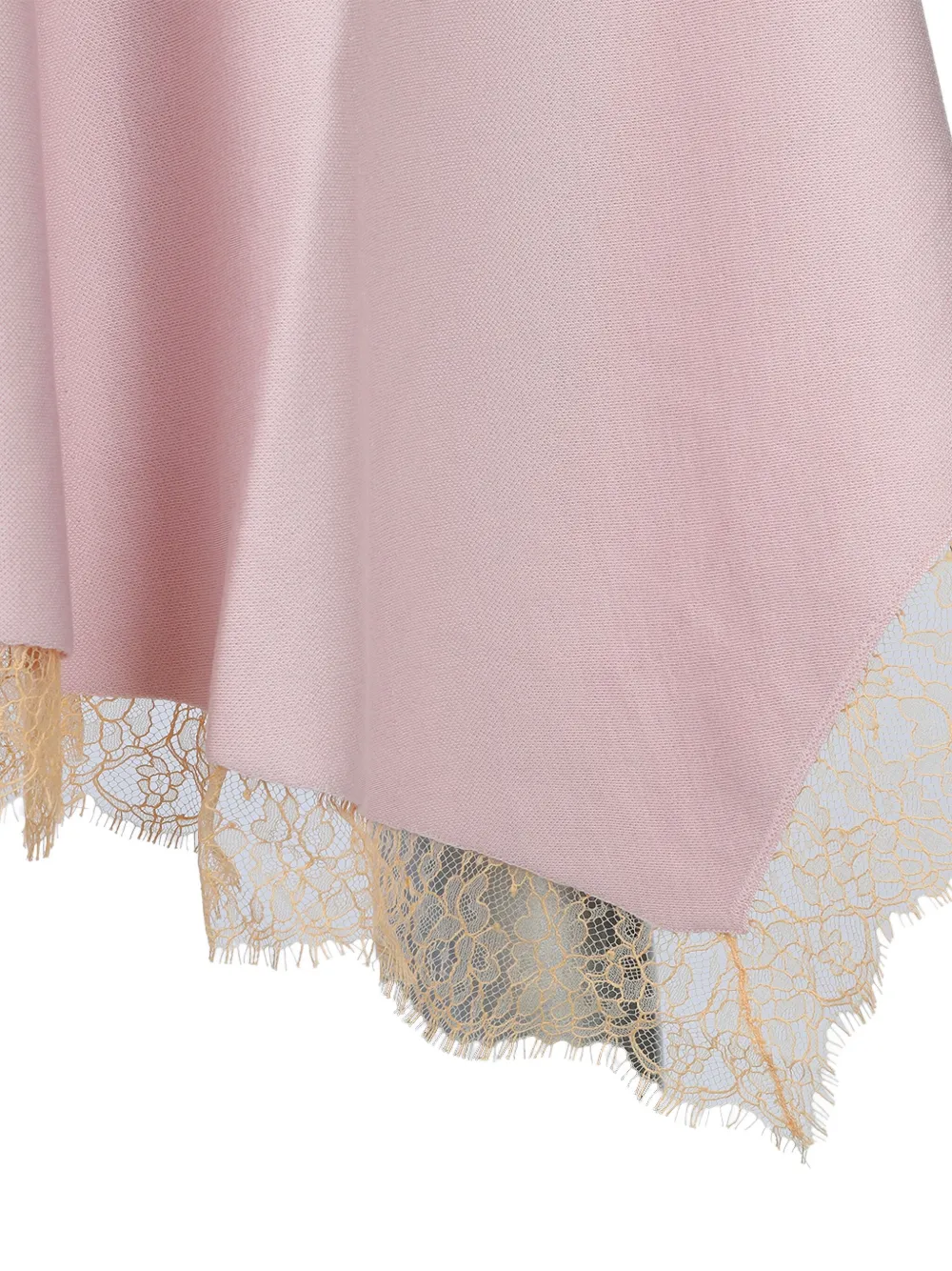 Alexander McQueen lace-trimmed sleeveless midi dress Roze