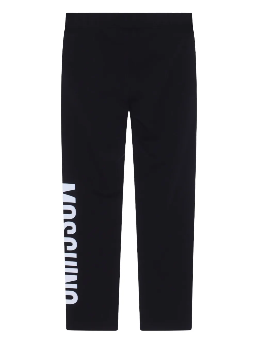 Moschino Kids Broek met logoprint Zwart