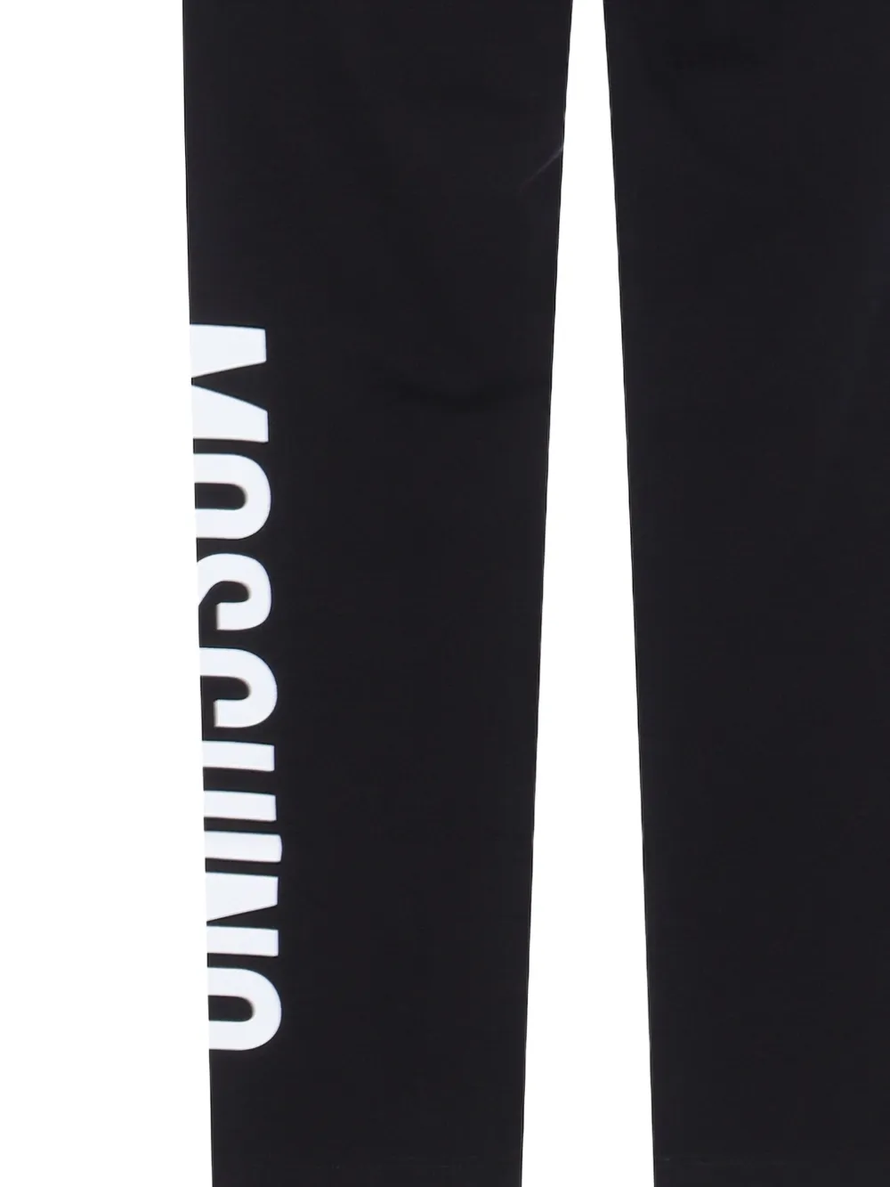 Moschino Kids Broek met logoprint Zwart