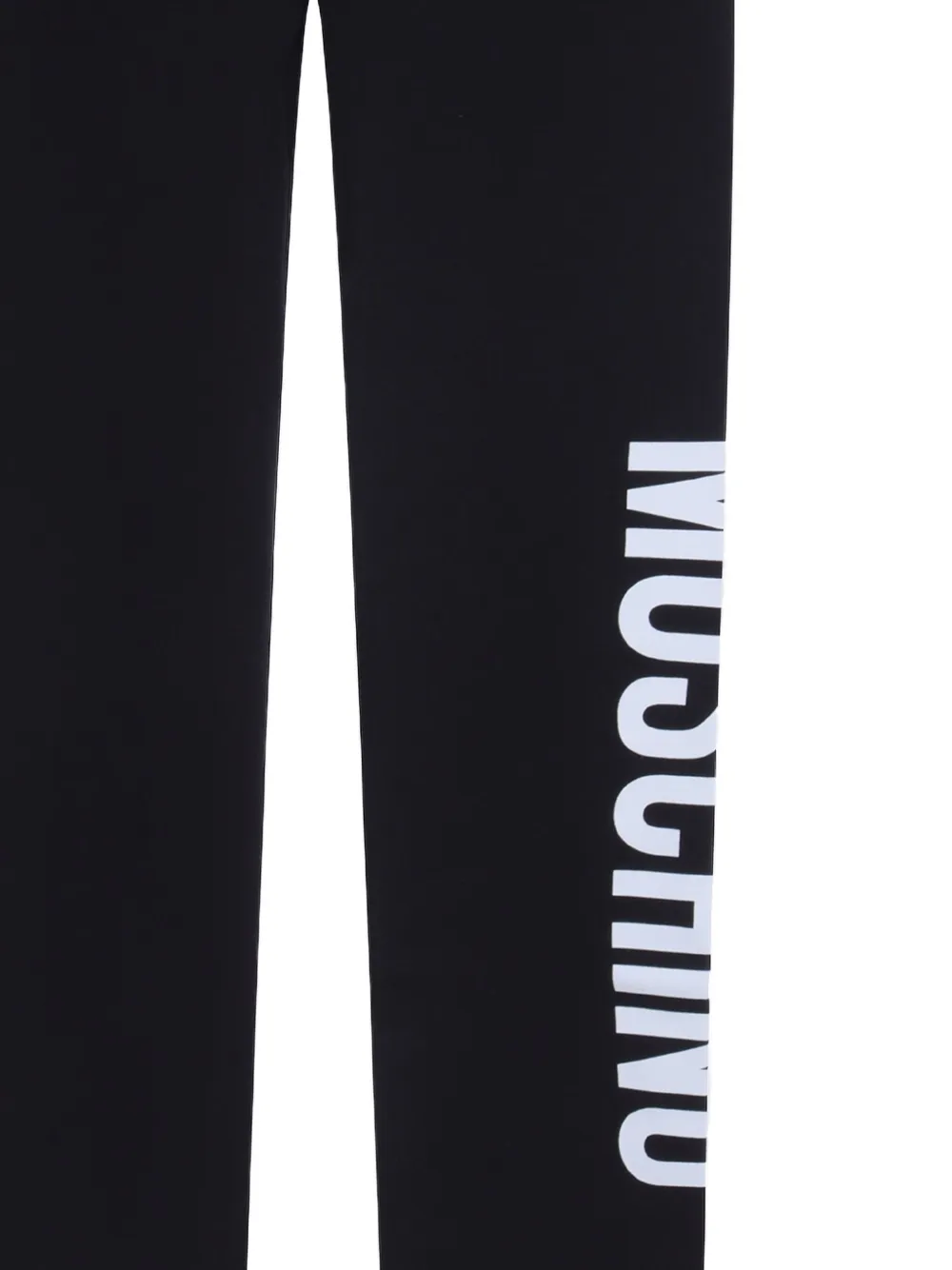 Moschino Kids Broek met logoprint Zwart