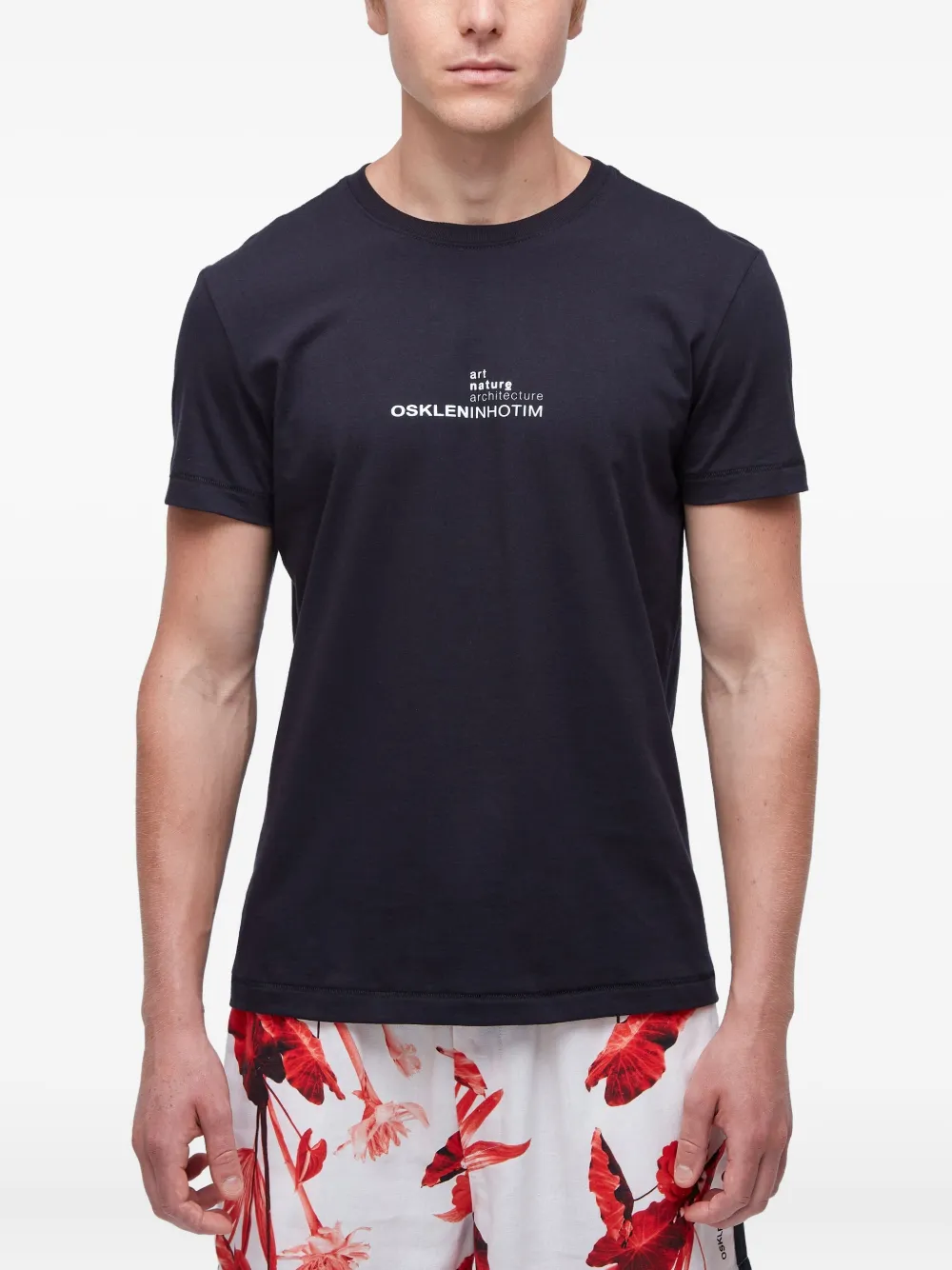 Osklen T-shirt met print Zwart