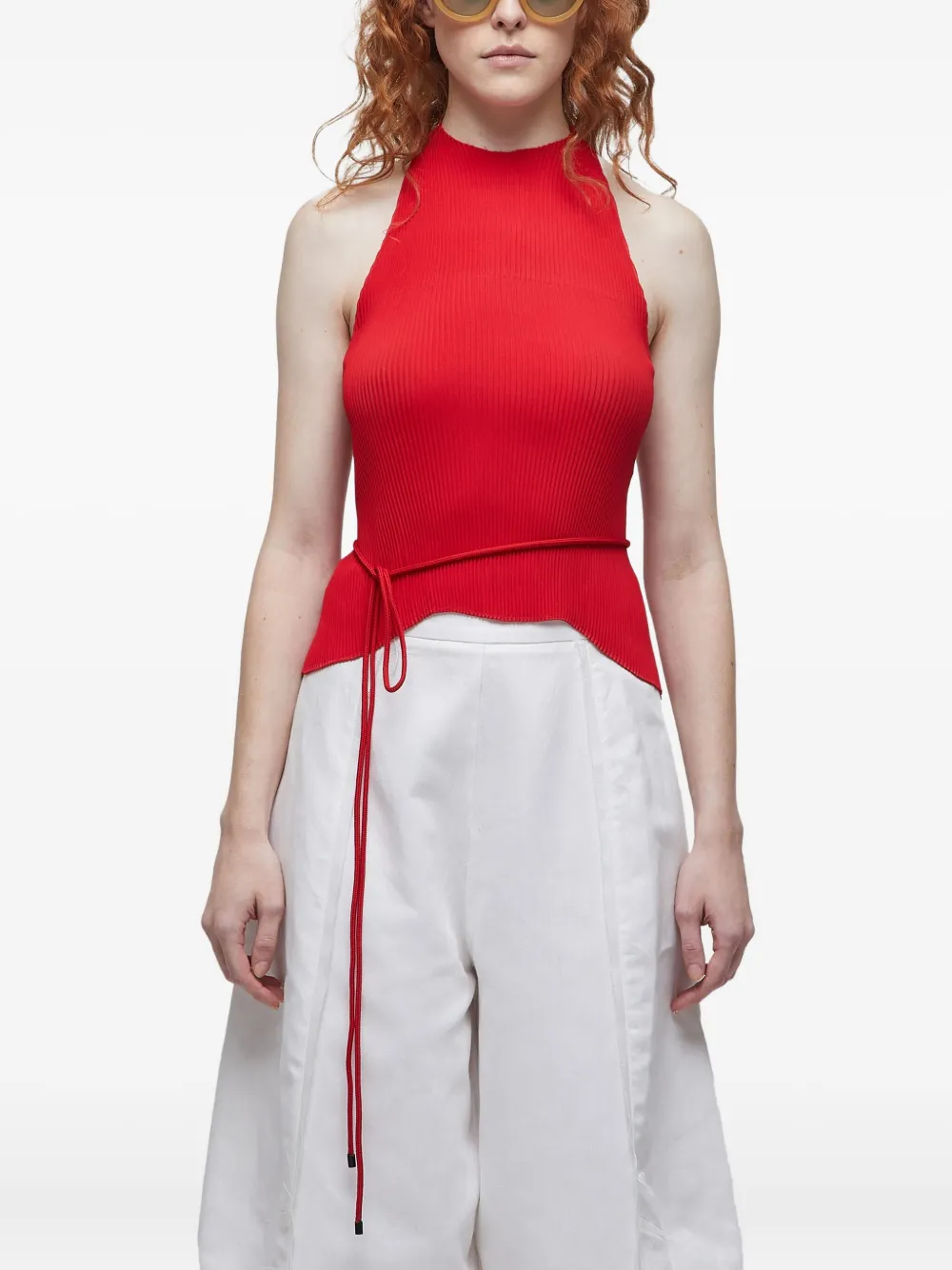 Osklen Plissé top Rood