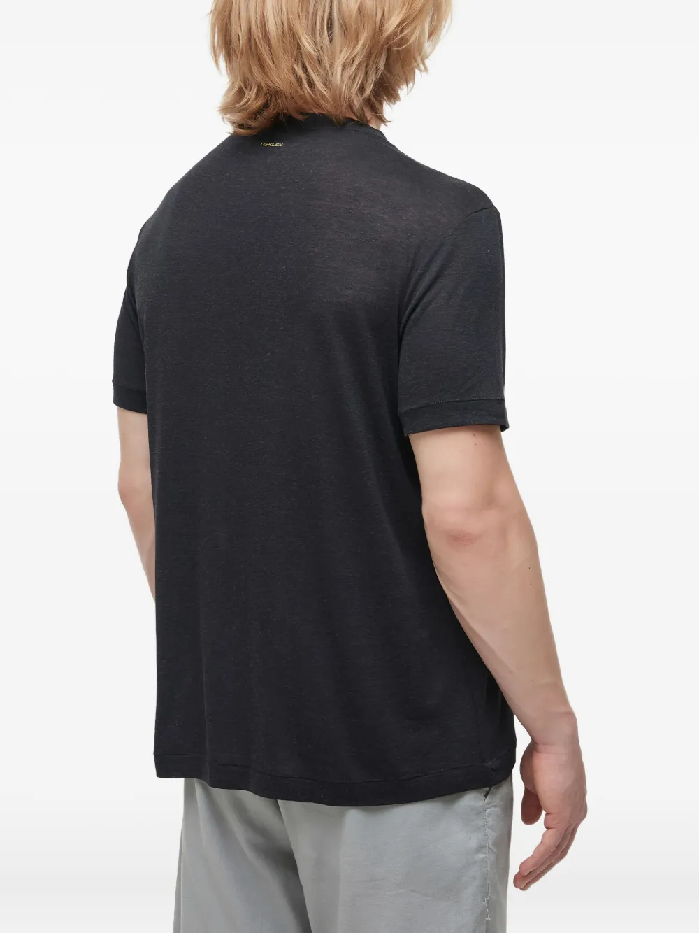 Osklen T-shirt met bloemenprint Zwart
