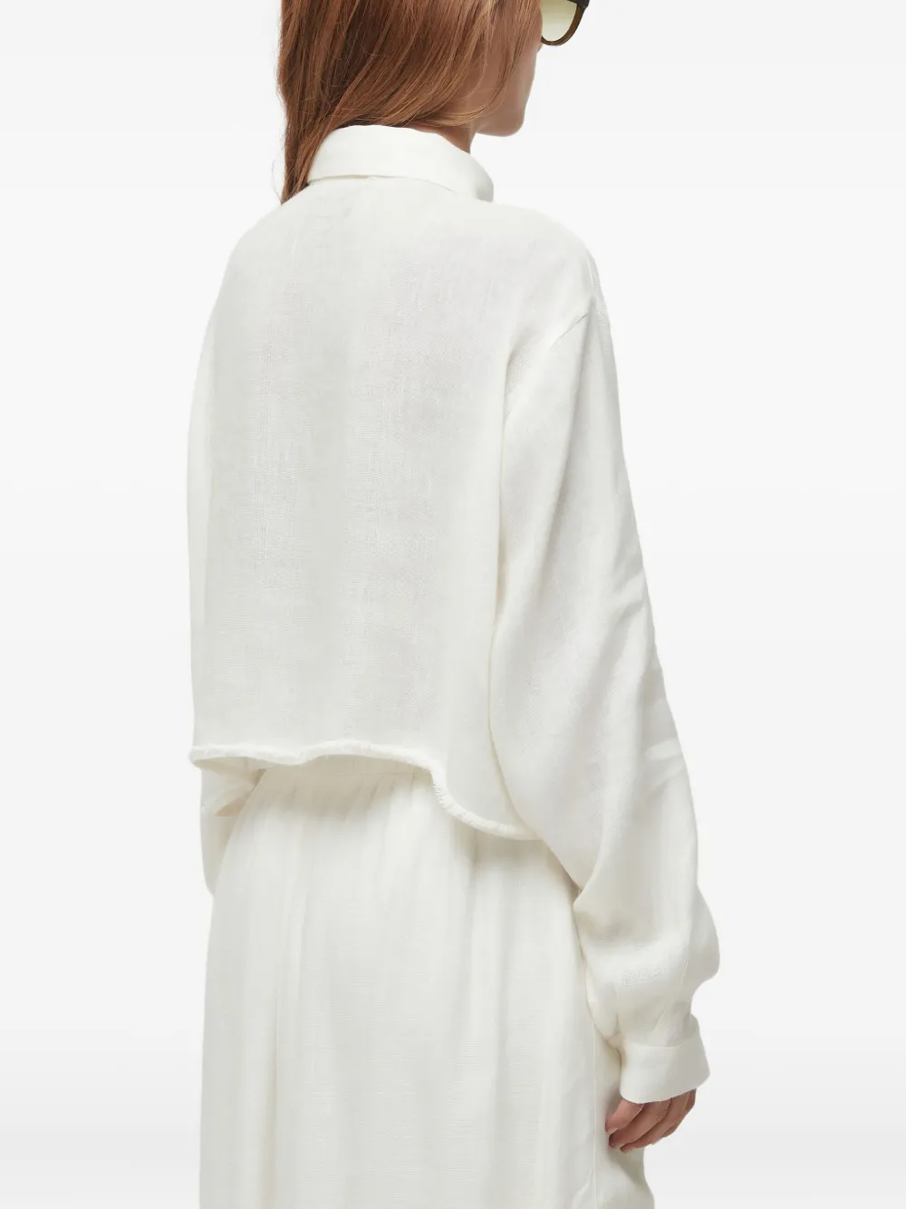 Osklen Blouse van linnenblend Wit