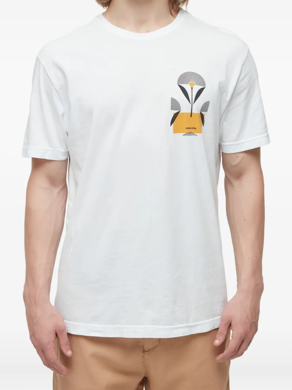 Osklen Flower Sun T-shirt Wit