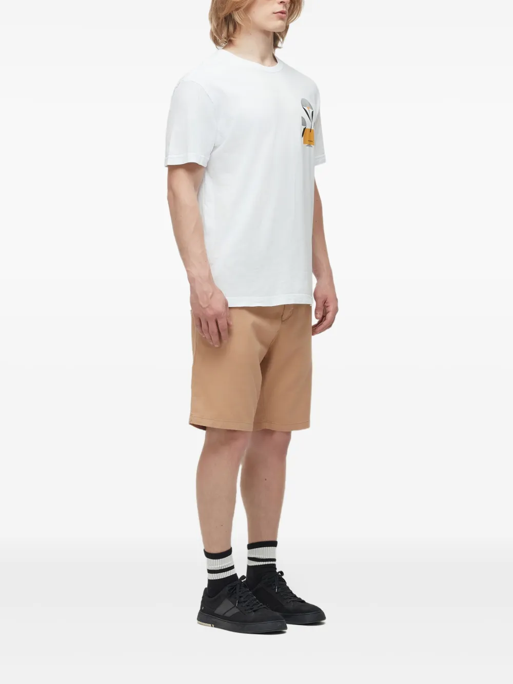 Osklen Flower Sun T-shirt Wit