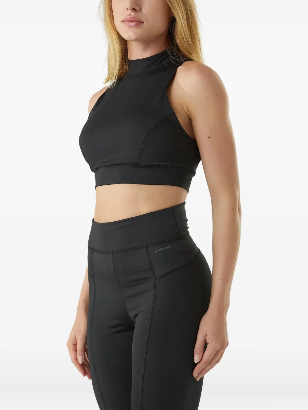Osklen Mock-neck Sports Bra In Black