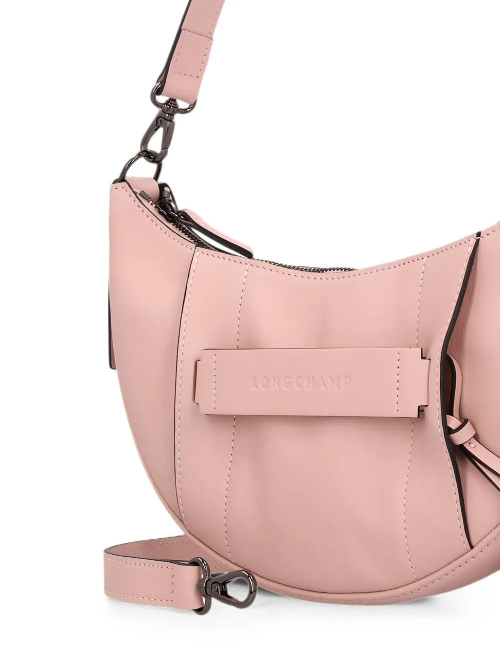 Longchamp S 3D leren shopper Roze