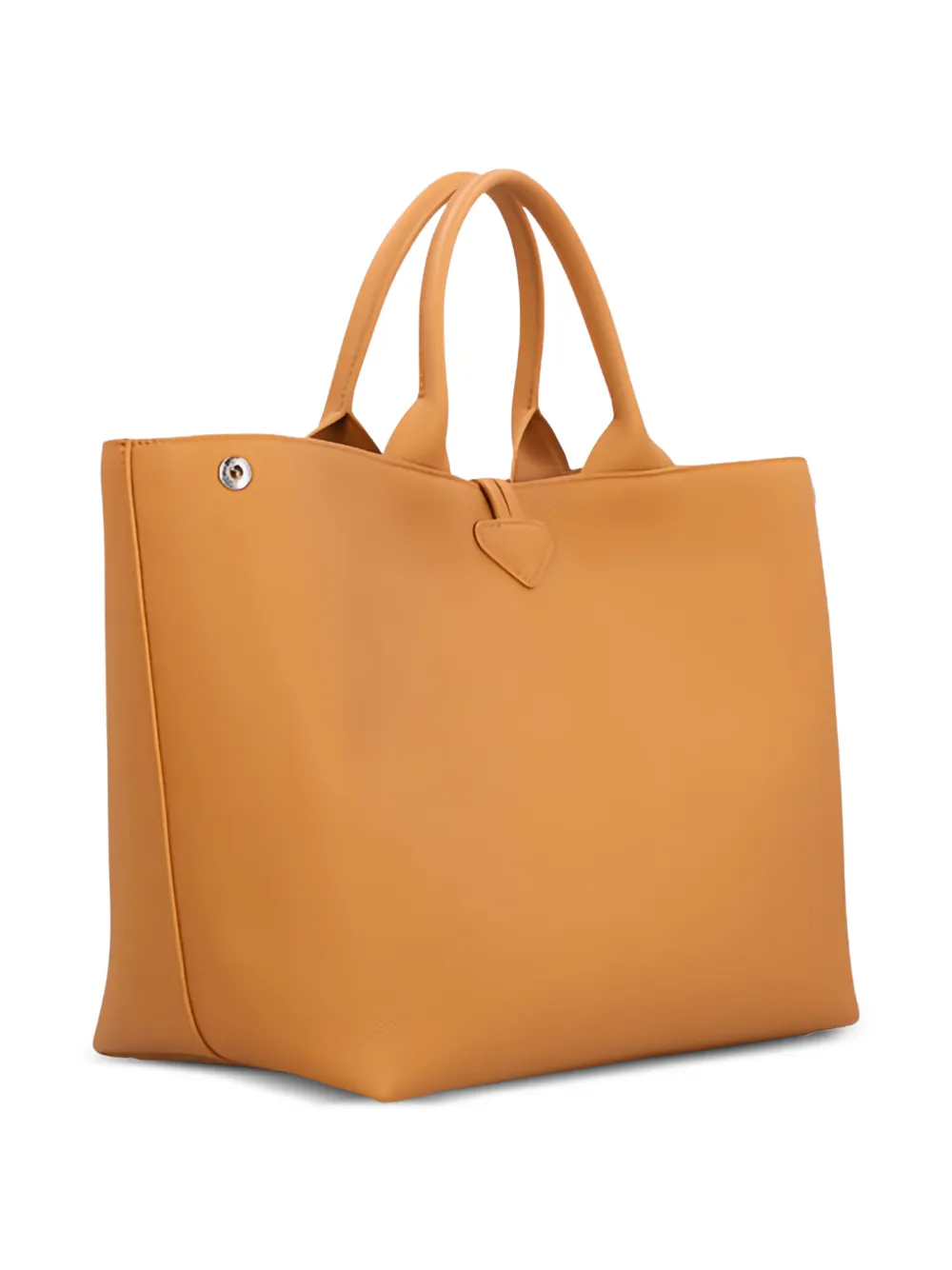 Longchamp L Le Roseau leren shopper Bruin