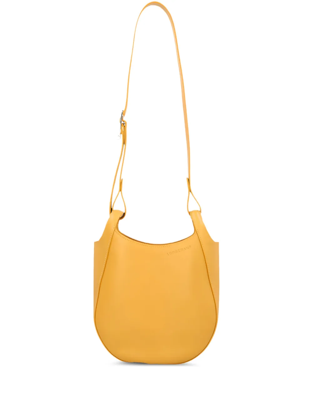 Longchamp small Le Foulonné leather shoulder bag Bruin