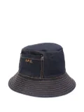 A.P.C. pocket-detail denim bucket hat - Blue