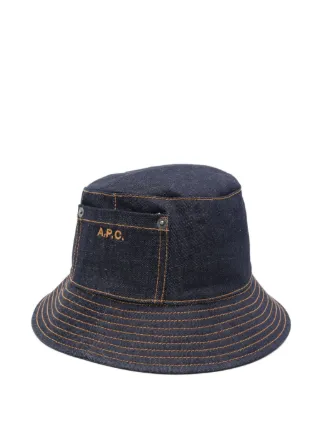 A.P.C. ポケット デニムバケットハット | ブルー | FARFETCH JP