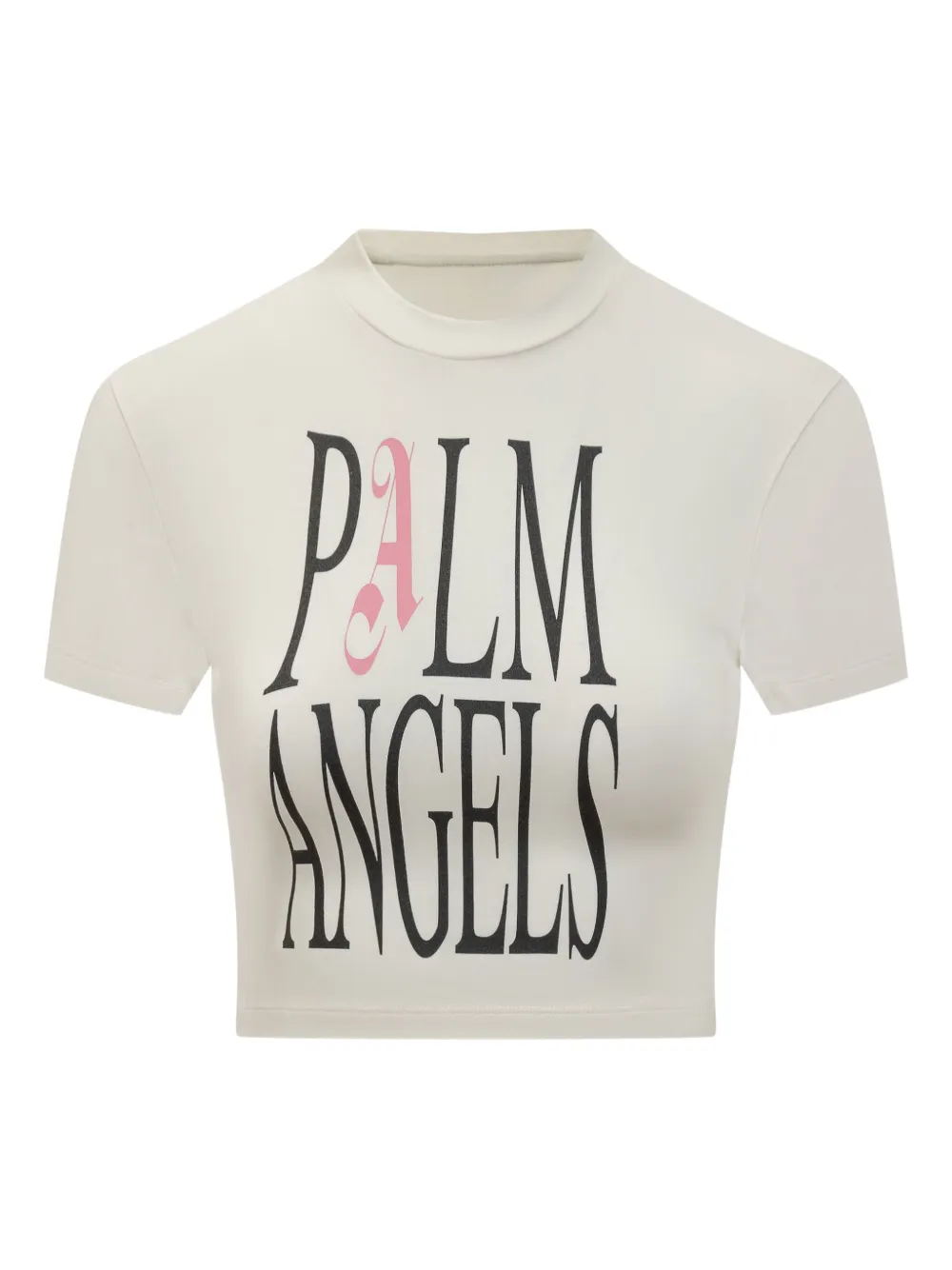 Palm Angels logo-print T-shirt Wit