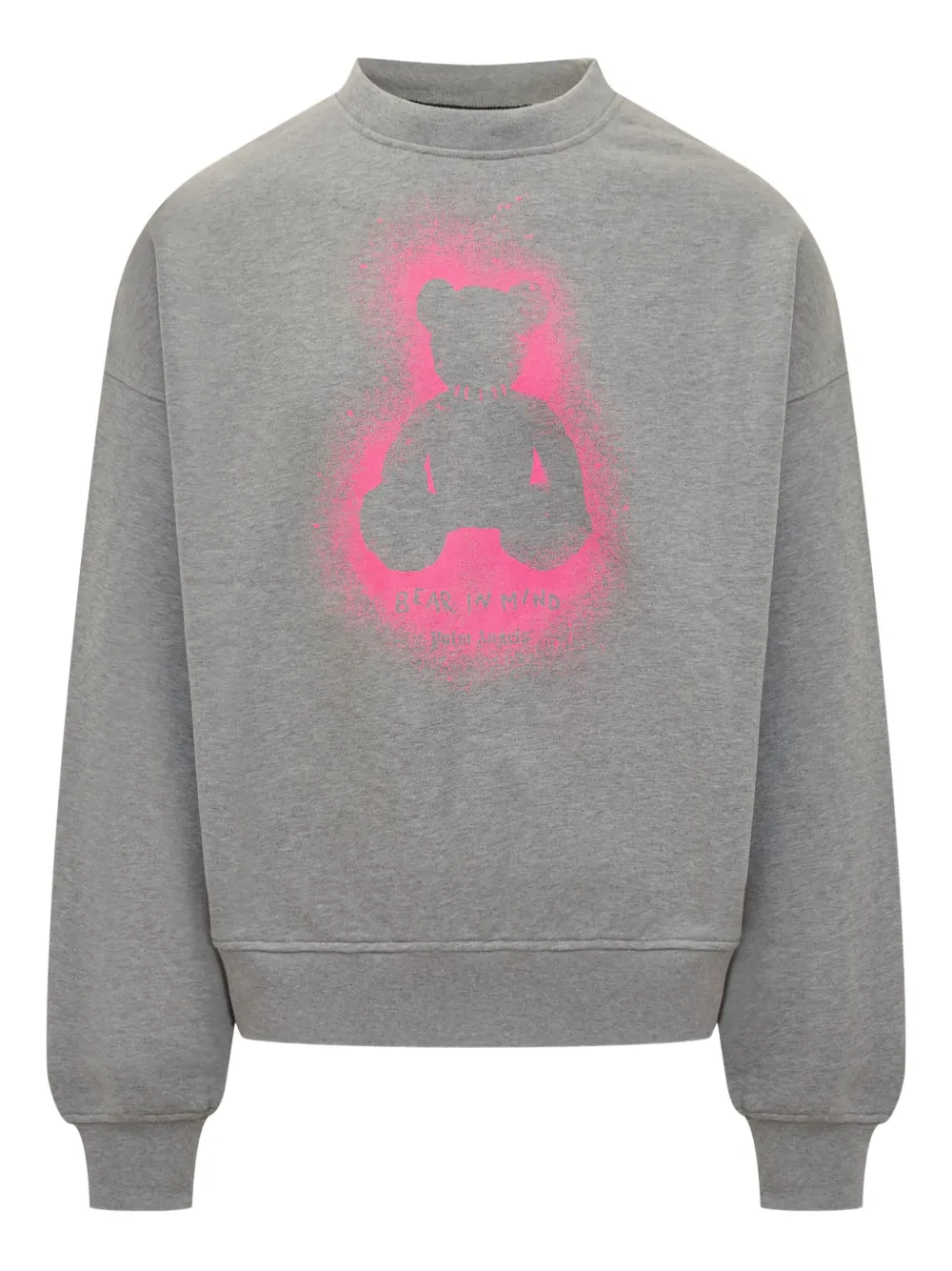 Palm Angels Spray Bear sweatshirt Grijs