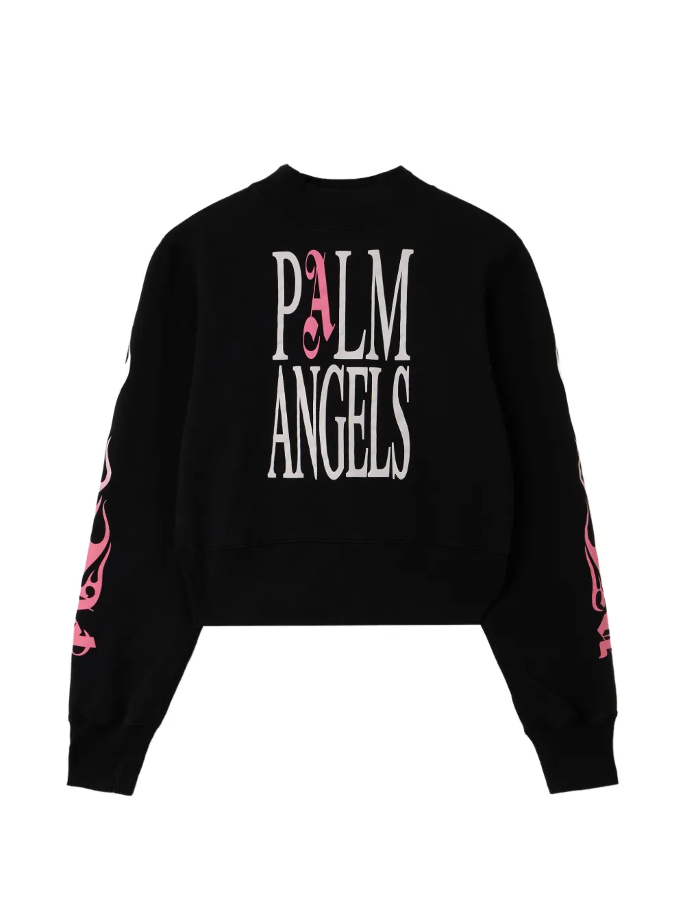 Palm Angels Sweater met vlammenprint Zwart