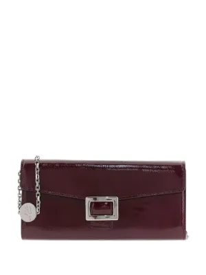 【roger vivier・ロジェ・ヴィヴィエ】 CLUTCHES クラッチバッグ ブラック Woman ピルグリム ショック サテン クラッチ