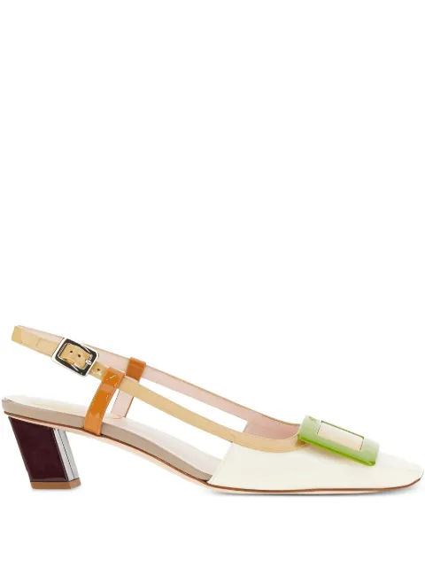 Roger Vivier Scarpin slingback com fivela