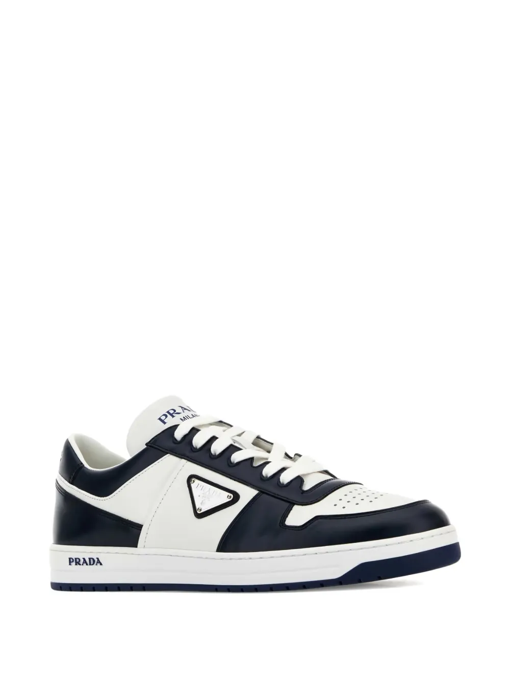 Prada Downtown tweekleurige sneakers Wit