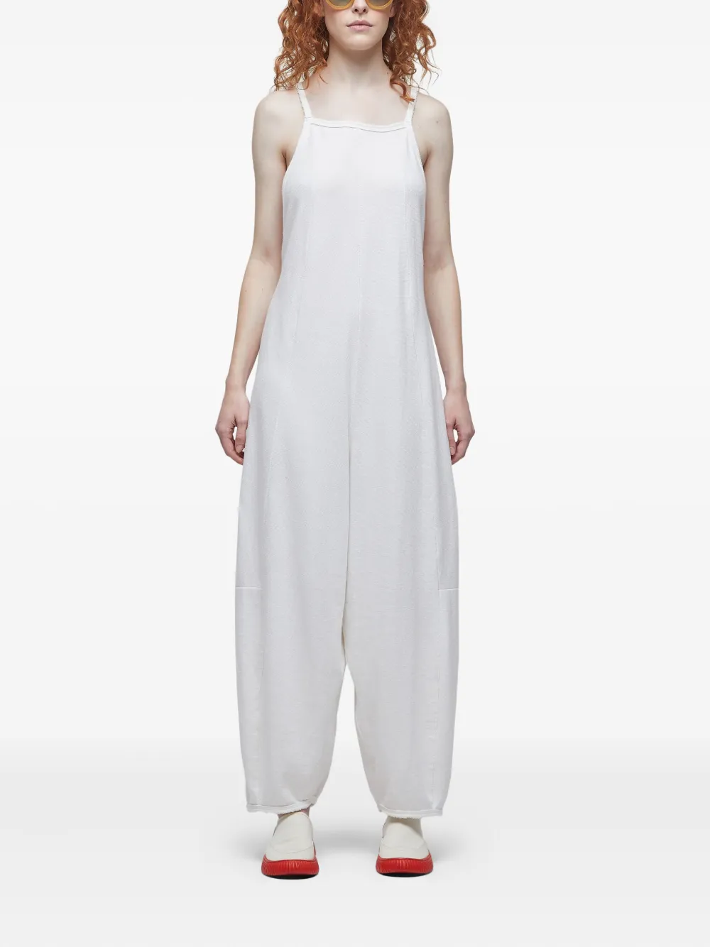 Osklen Naked jumpsuit met open rug Wit