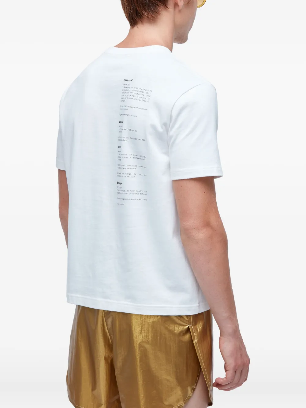 Osklen Diferenciada T-shirt met Samba-print - Wit