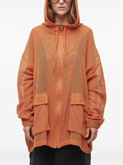 Osklen hooded mesh parka