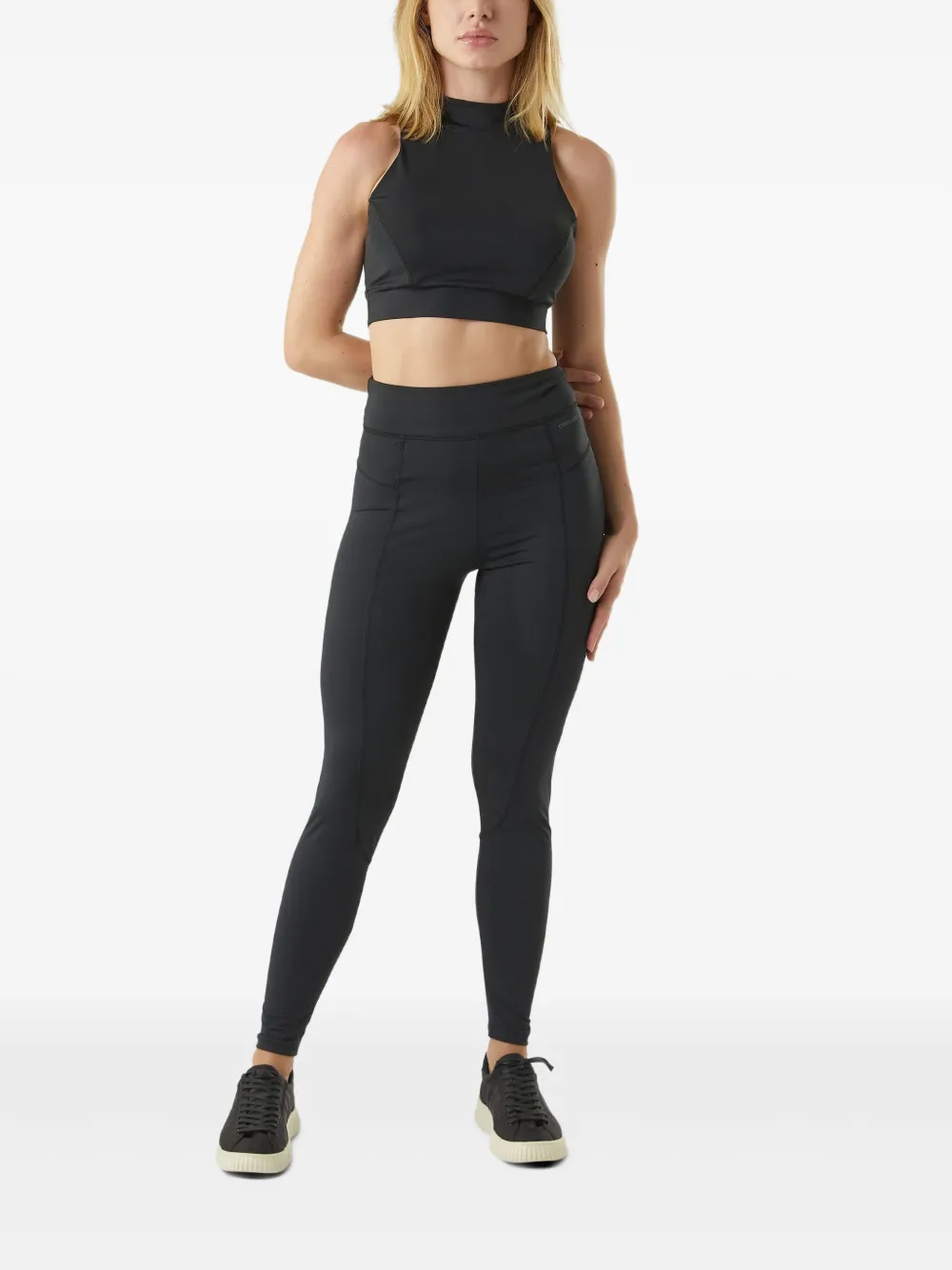 Osklen Legging met vlakken - Zwart