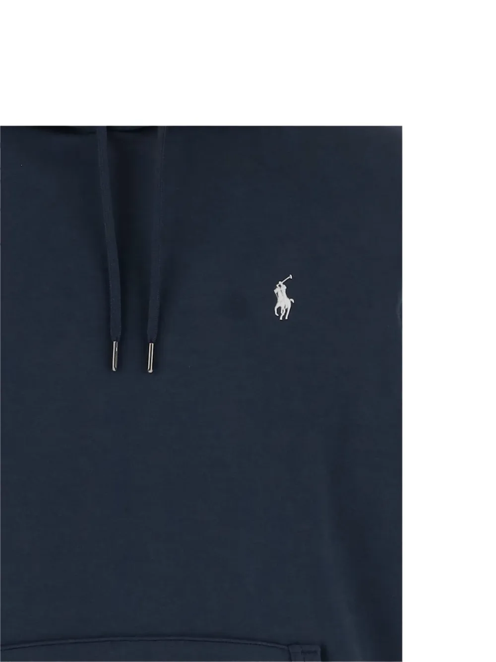 Polo Ralph Lauren logo-embroidered drawstring hoodie Blauw