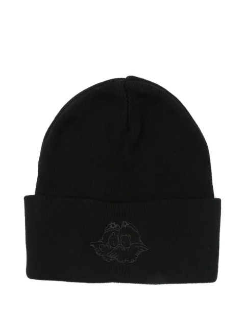 Fiorucci angel-embroidery beanie hat