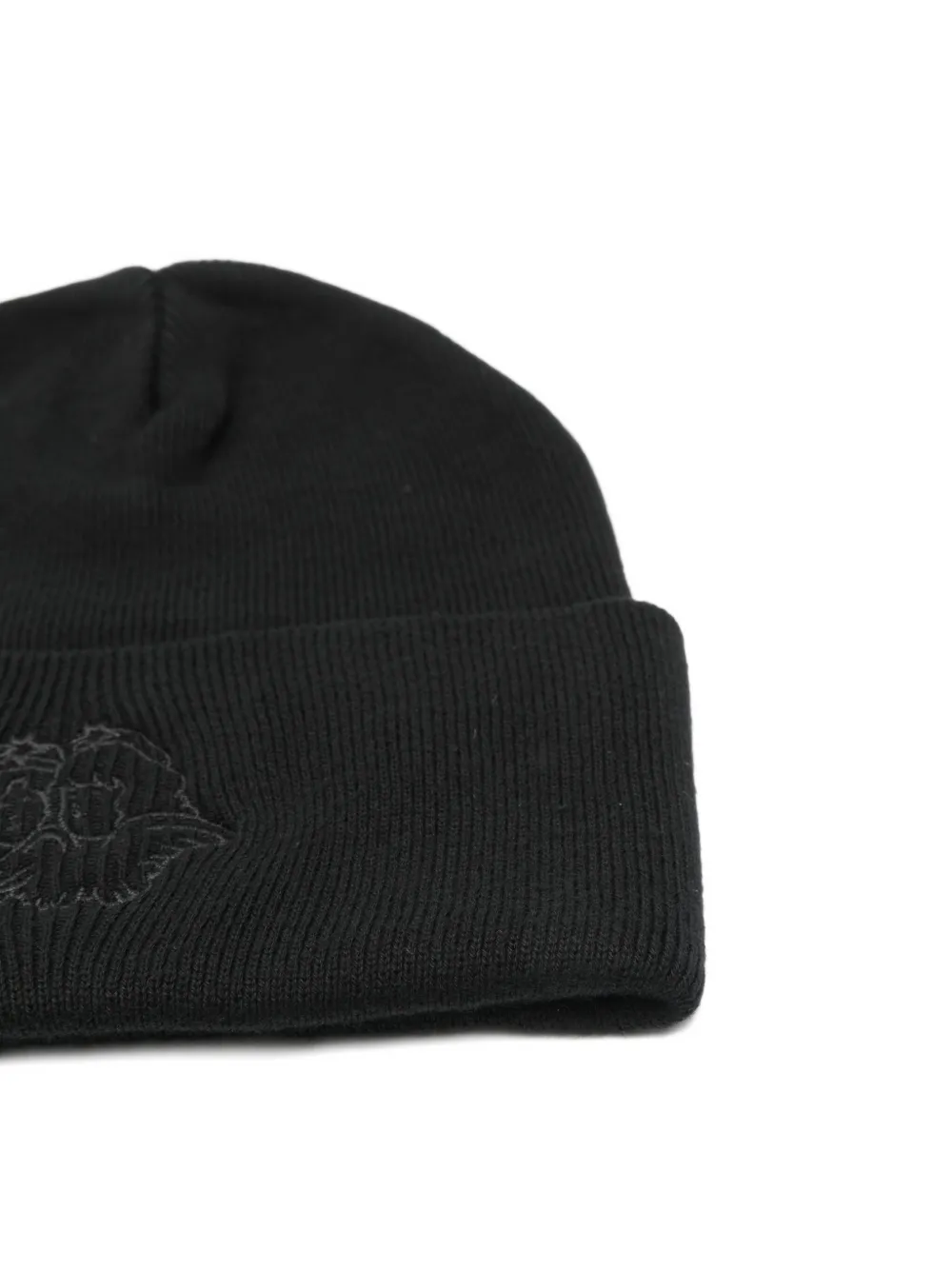 Fiorucci Muts met geborduurde engel Zwart