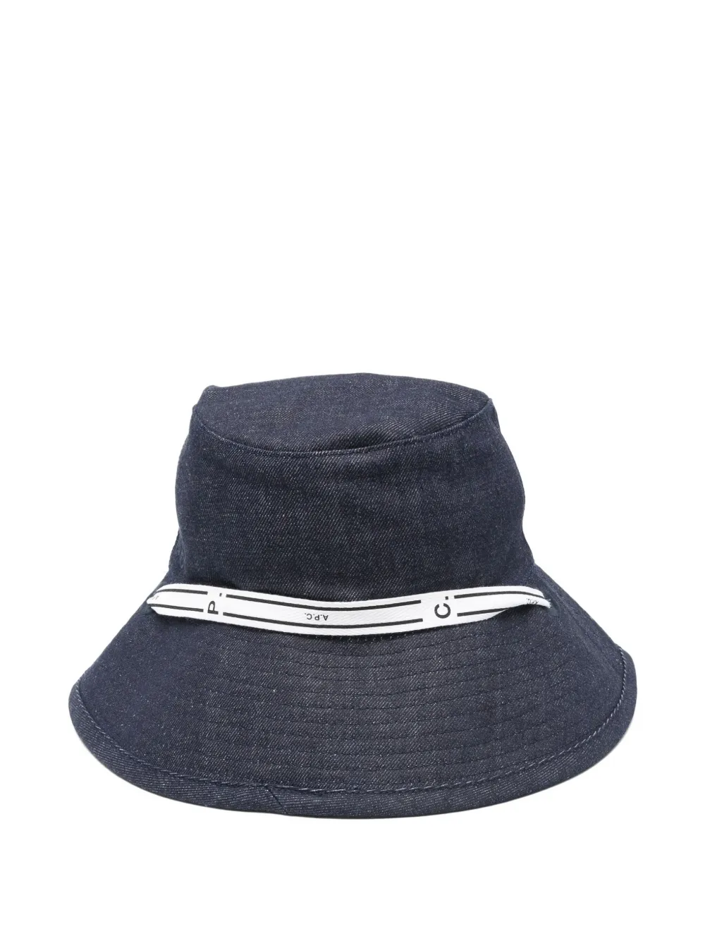 Apc Ribbon-trimmed Bucket Hat In Blue