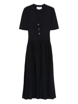 polo ralph lauren pleated polo maxi dress Ralph Lauren Pleated Charmeuse Polo Maxidress - Dark Berry/Bristol Red
