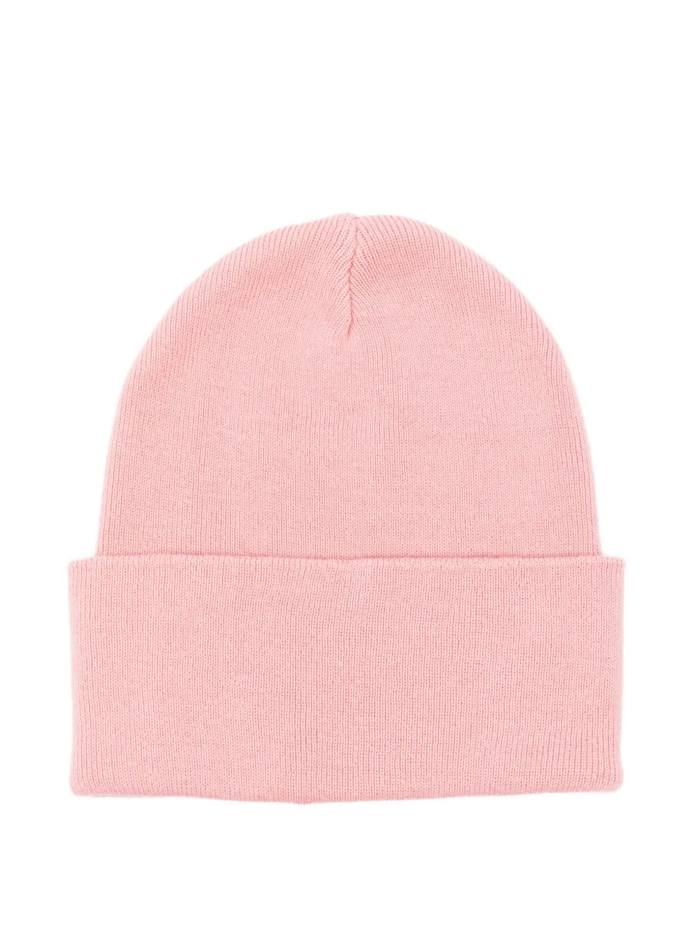 Fiorucci embroidered cotton beanie hat - Roze