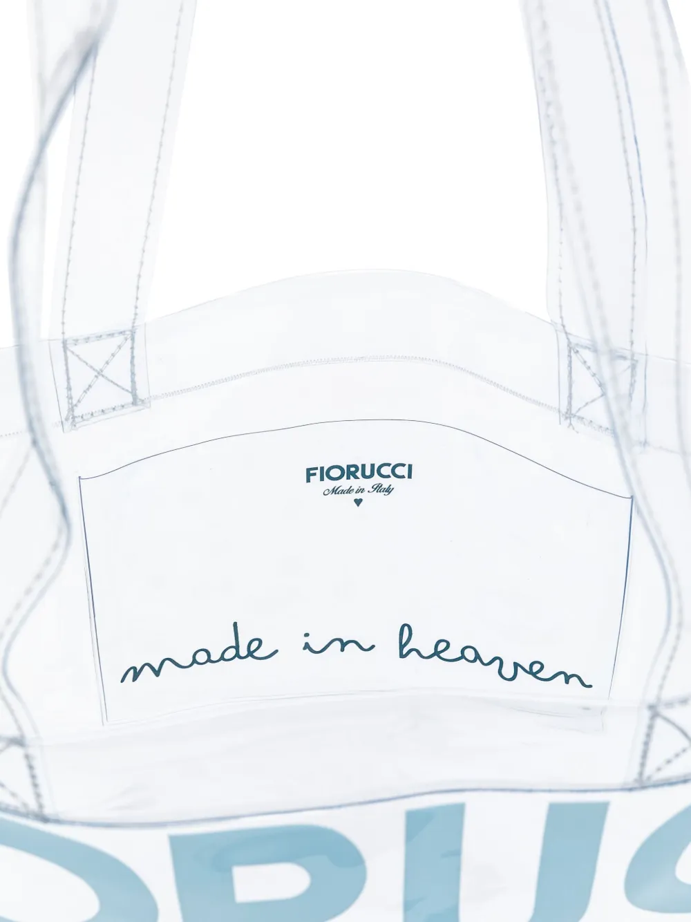 Fiorucci ice-cream graphic tote bag Beige