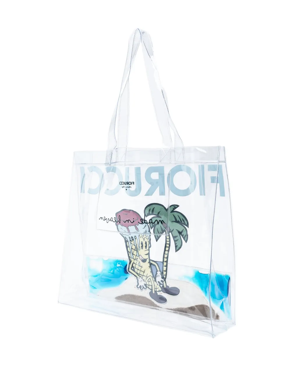 Fiorucci Ice-Cream shopper met grafische print - Beige