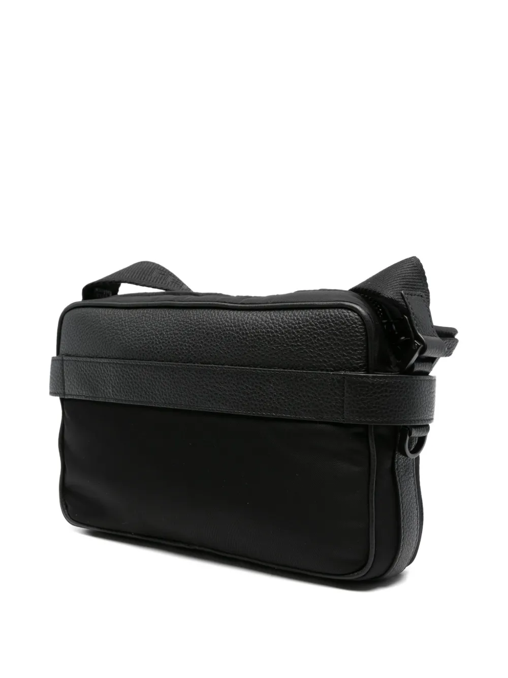 Ferragamo Gancini-buckles messenger bag Zwart