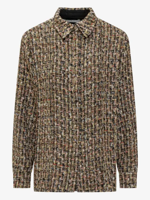 IRO tweed-effect woven shirt