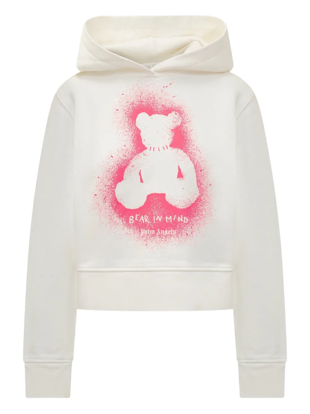 Palm Angels spray bear hoody Wit