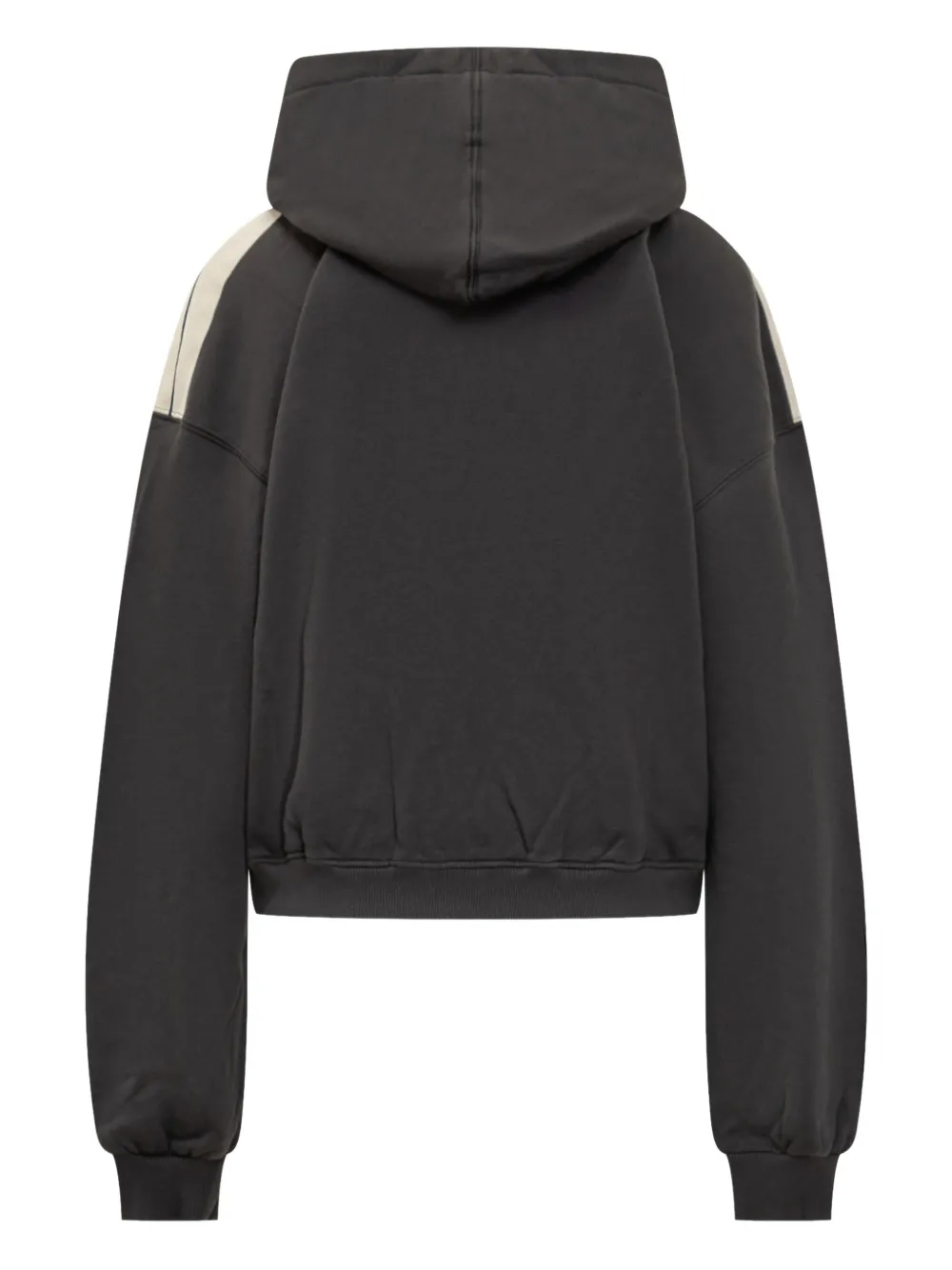 Palm Angels Stripe-detail Logo-print Hoodie In Black