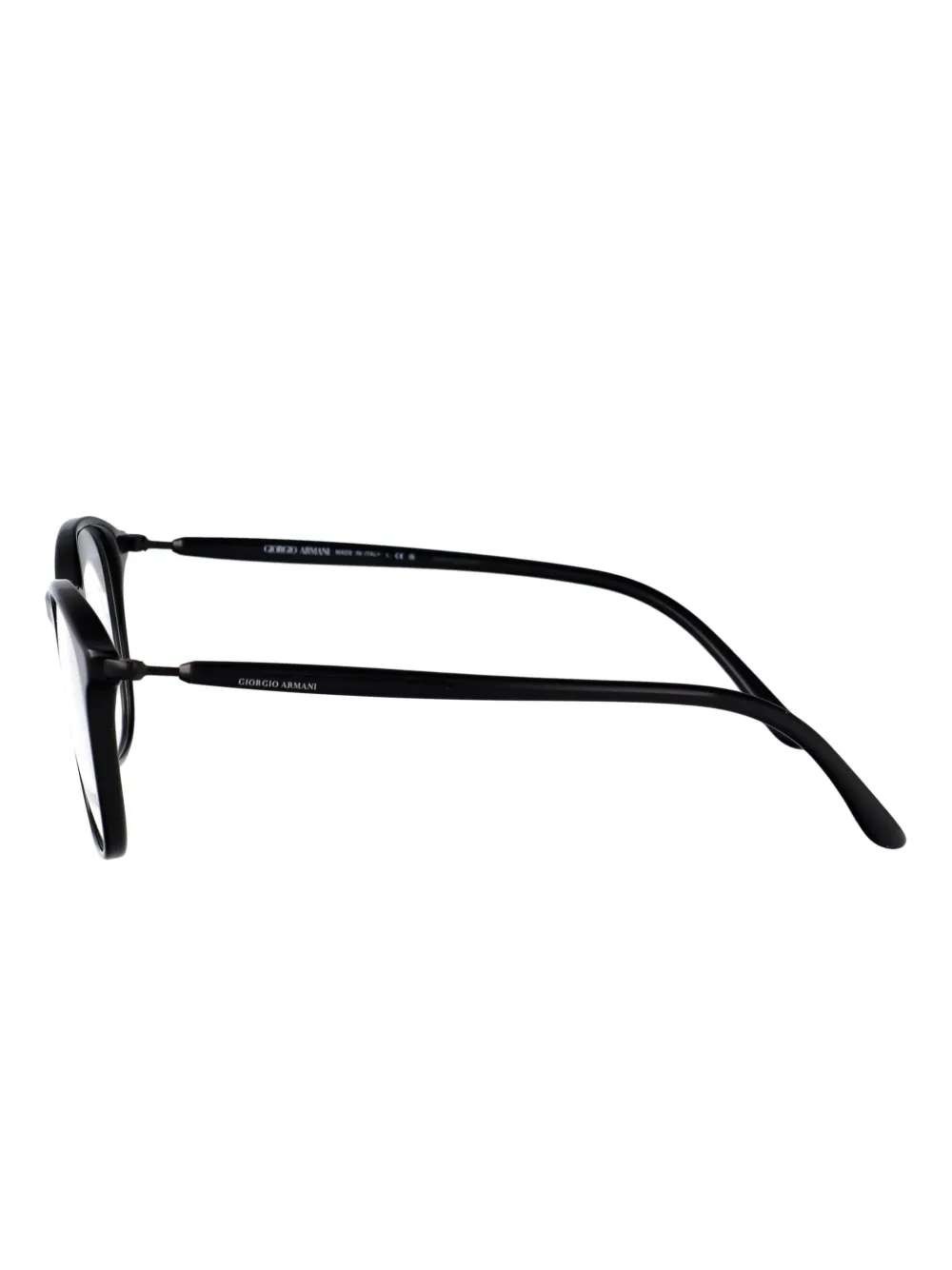Giorgio Armani round-frames glasses Zwart